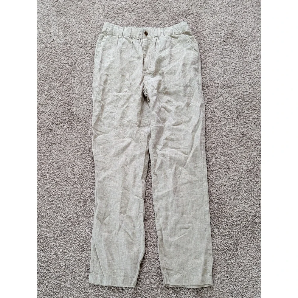 Quince 100% European Linen Pants Flax Mens Medium (Fits 30x31) NWT Pockets